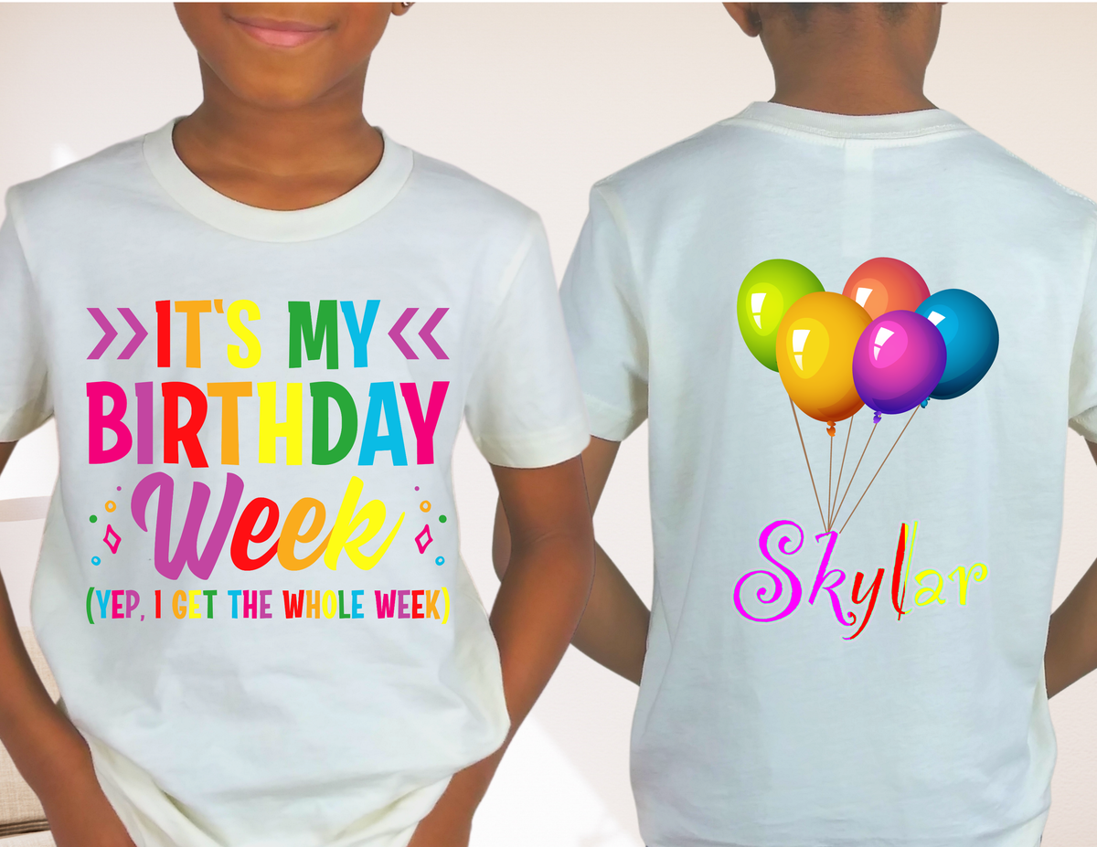 Personalized Shirts (MINIMUM ORDER OF 5 SHIRTS)