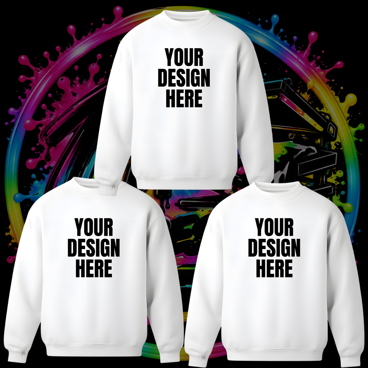 Custom Crewneck Sweatshirt | Upload Your Own Design