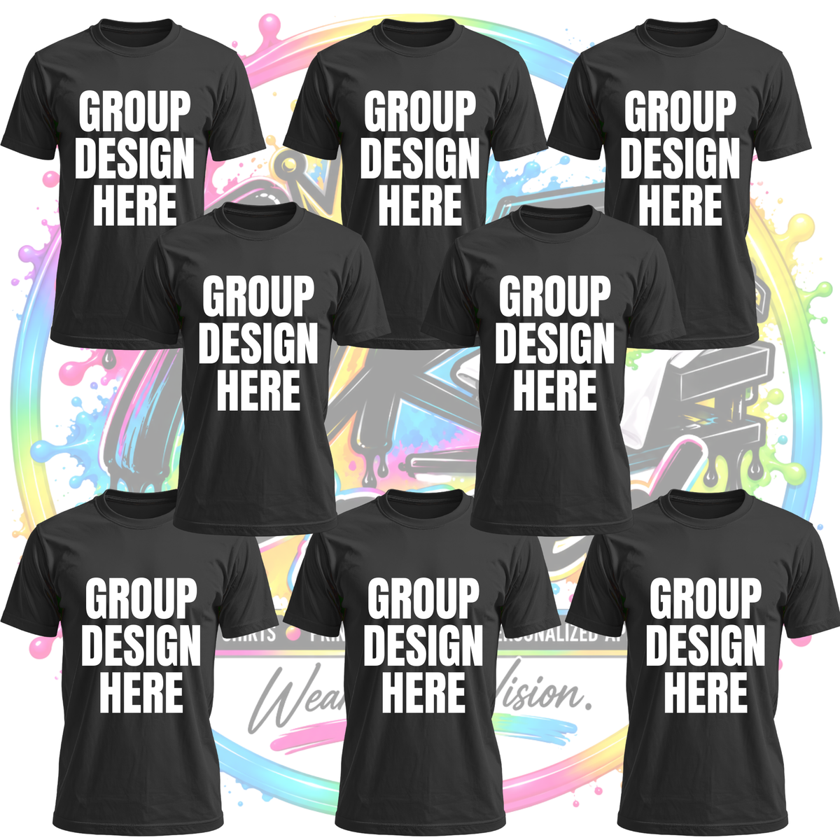 Custom Group Apparel T-Shirts | Upload Your Design
