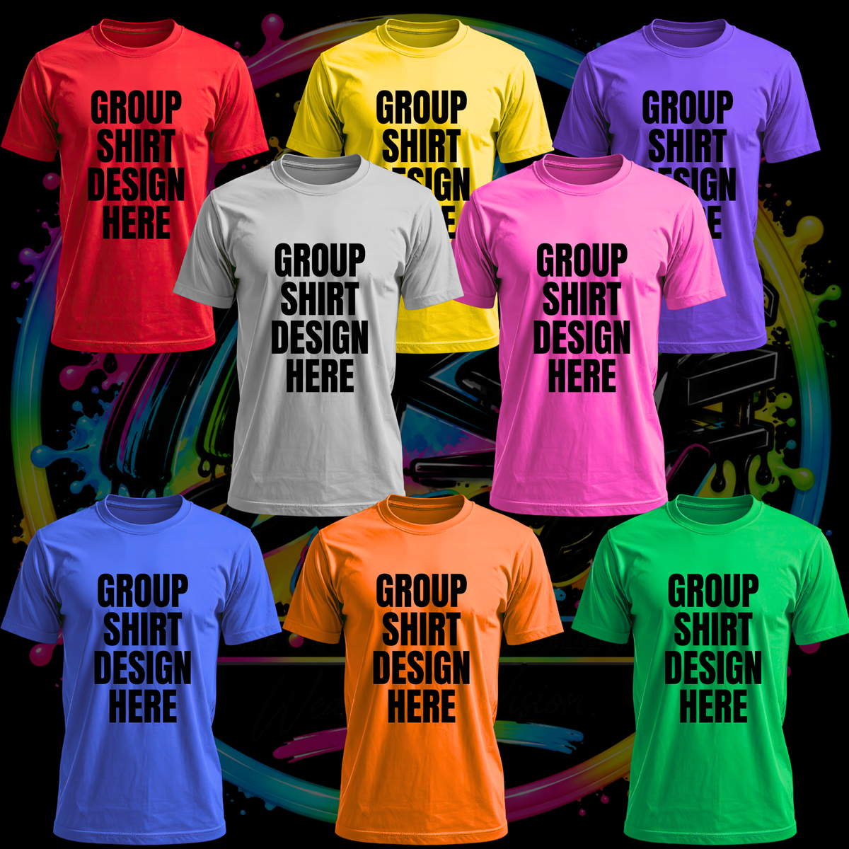 Custom Group Apparel T-Shirts | Upload Your Design